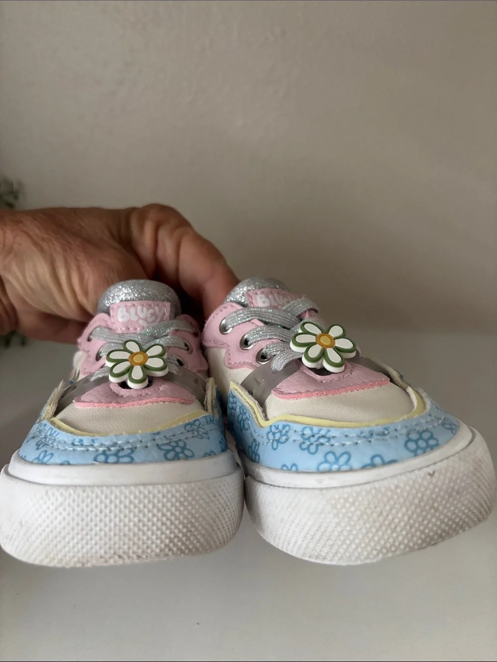 Kids Pink & Blue Bluey Sneakers